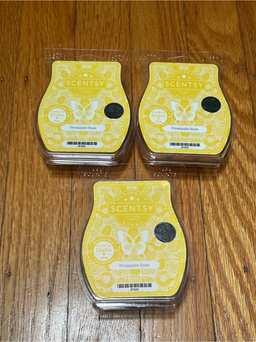 Scentsy Pineapple Rose Wax Melts - 3 Pack